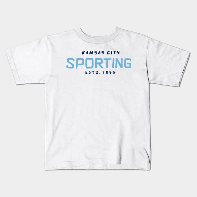 Sportiiiing Kansas City 02 Kids T-Shirt by Very Simple Graph